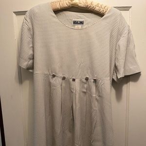 Maternity gingham dress